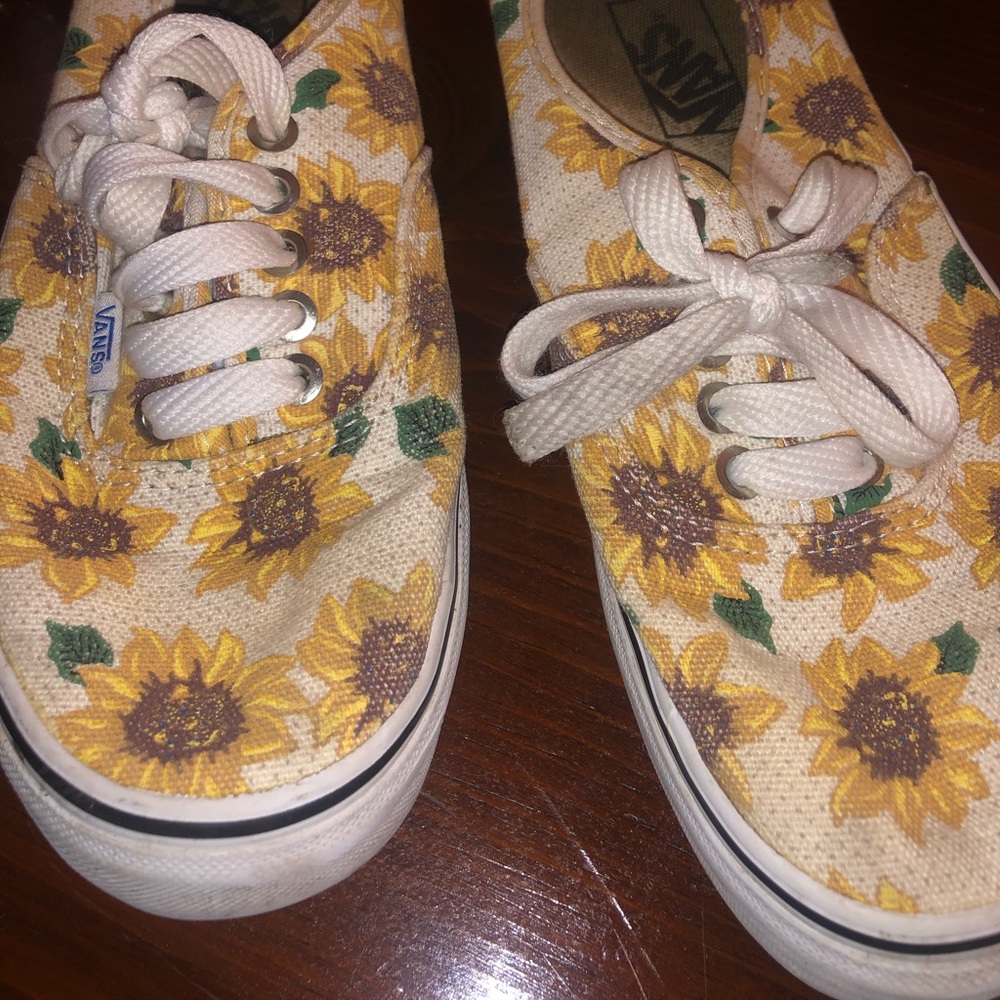 Sunflower vans sz 8 RARE